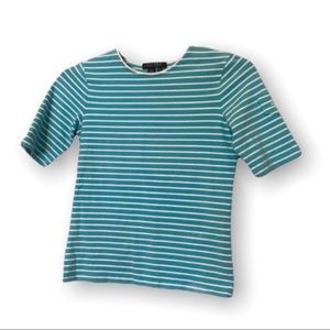 Lauren Ralph Lauren Striped Quarter Sleeve Top